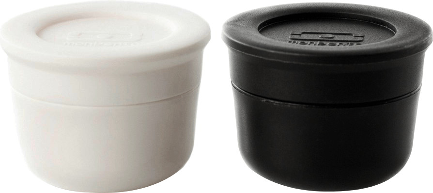 Monbento Récipients à sauce Temple S blanc + noir