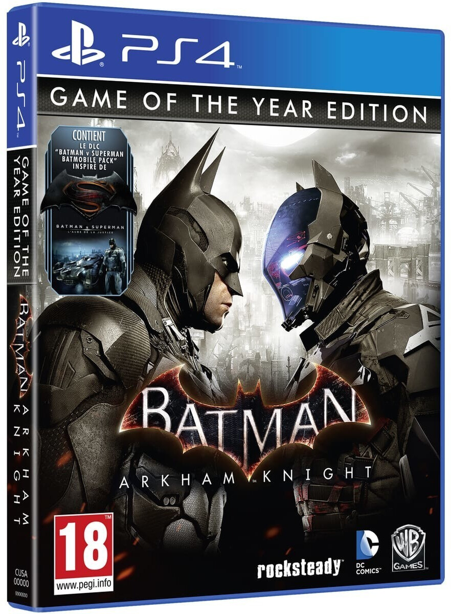 Batman : Arkham Knight - édition jeu de l'année (PS4)
