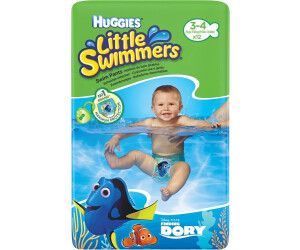 HUGGIES Little Swimmers Pañal Bañador Desechable para bebés, Talla 2-3 (20  Unidad), con barreras anti-escapes para una máxima protección en el agua :  : Bebé
