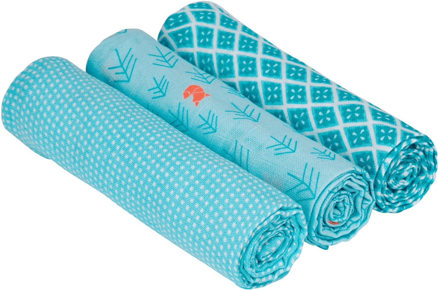 Lässig Swaddle & Burp Blanket L - Little Tree Fox