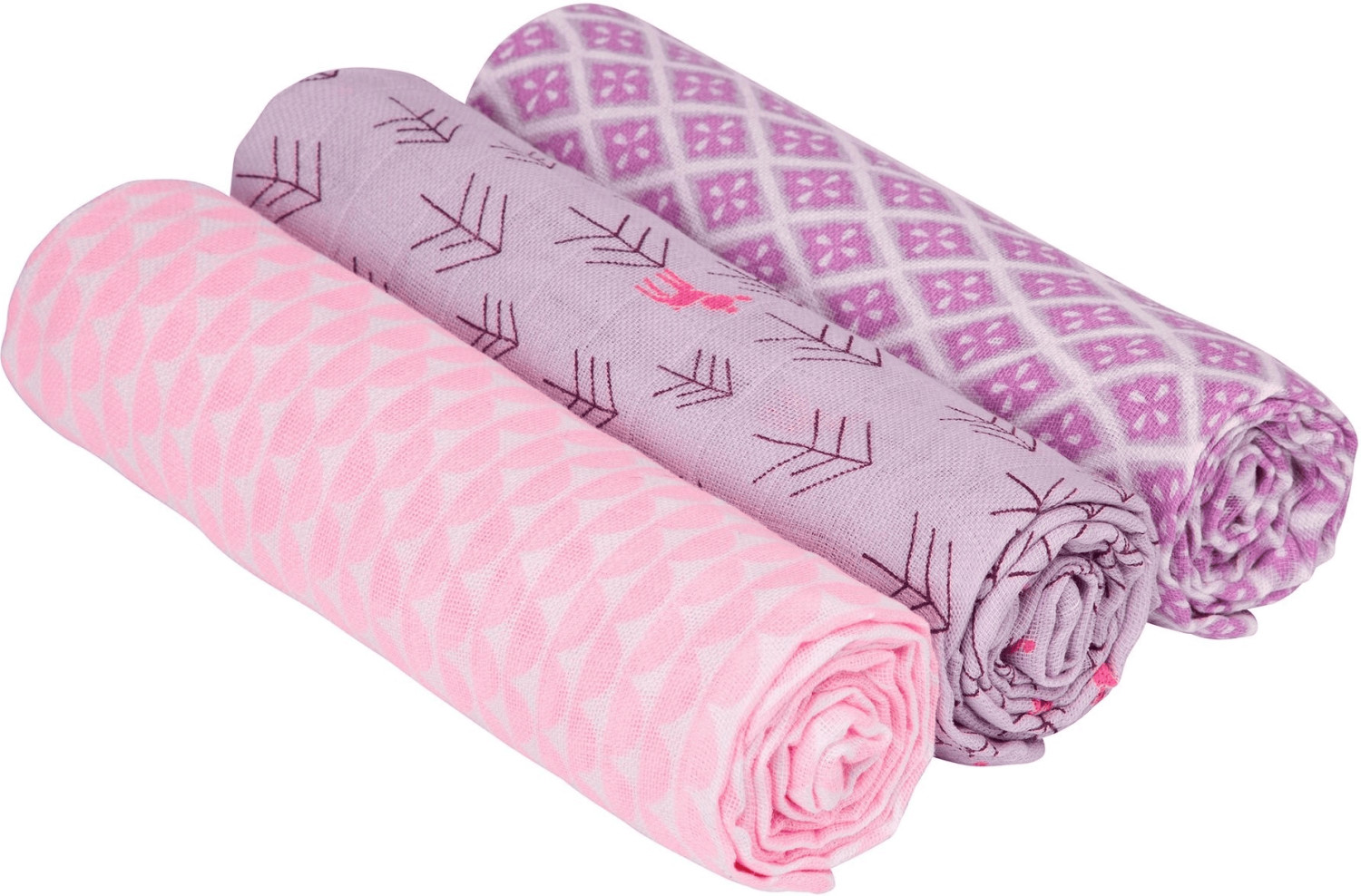 Lässig Swaddle & Burp Blanket L - Little Tree Fawn