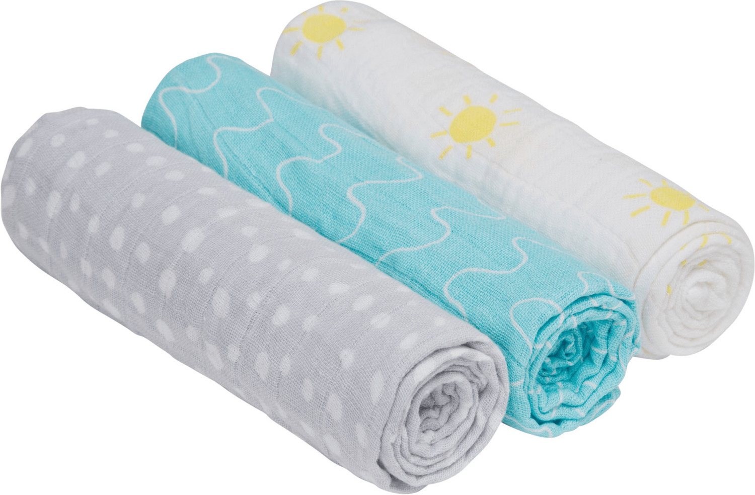 Lässig Swaddle & Burp Blanket L - Summer Dream boys
