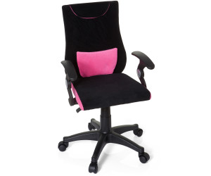 Chaise de bureau enfant / Chaise enfant KID TEDDY en peluche synthétique  rose hjh OFFICE - Cdiscount Maison