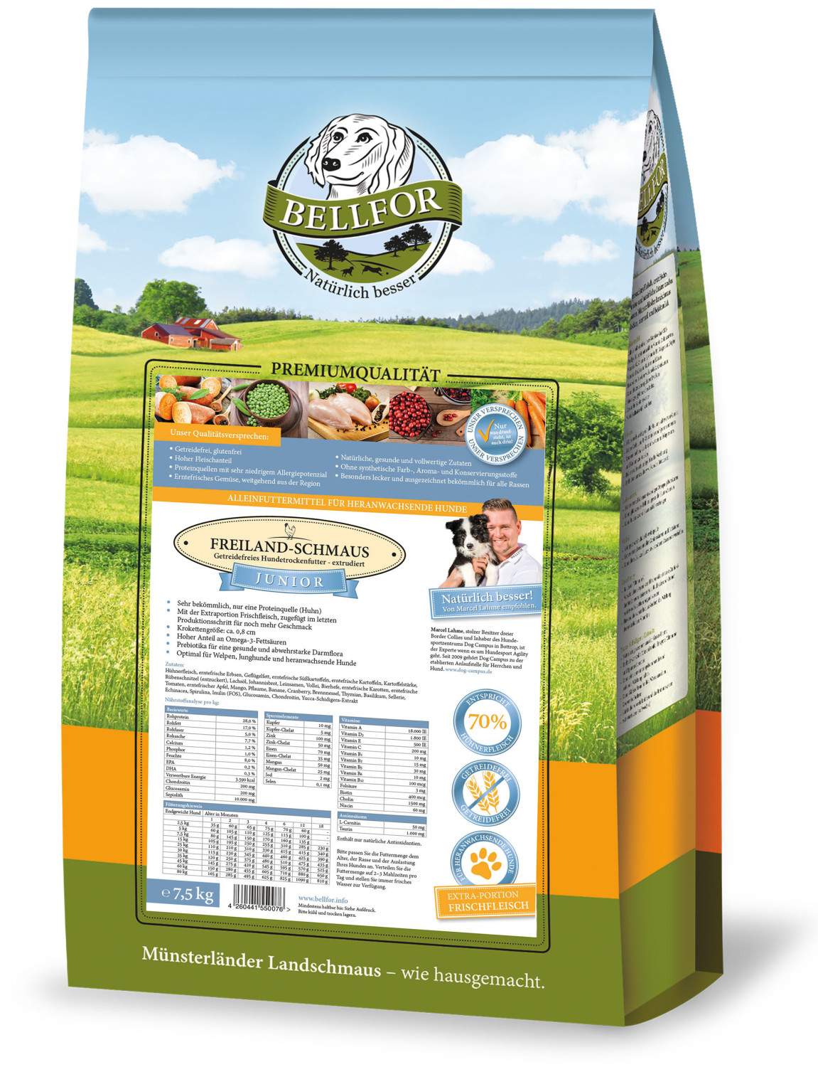 Bellfor Croquettes pour chien 7.5kg