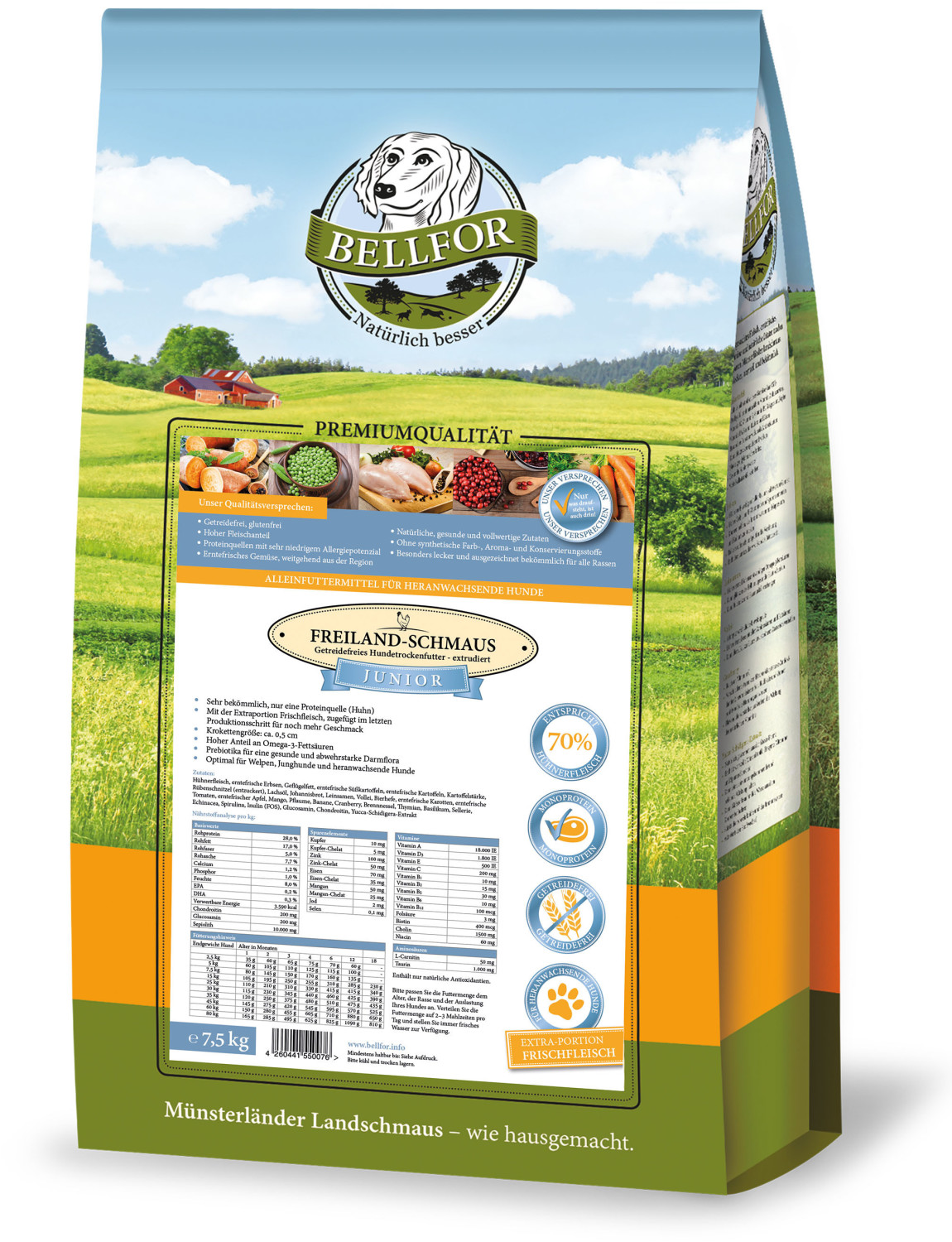 Bellfor Croquettes pour chien 7.5kg