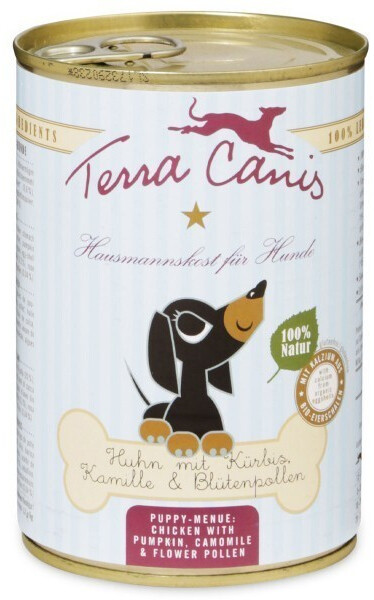 Terra Canis Menu pour chiot poulet, potiron, camomille & pollen de fleurs