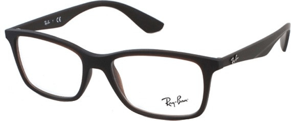 Photos - Glasses & Contact Lenses Ray-Ban RX7047 5451  (dark brown)