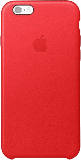 Apple Coque cuir (iPhone 6S) rouge