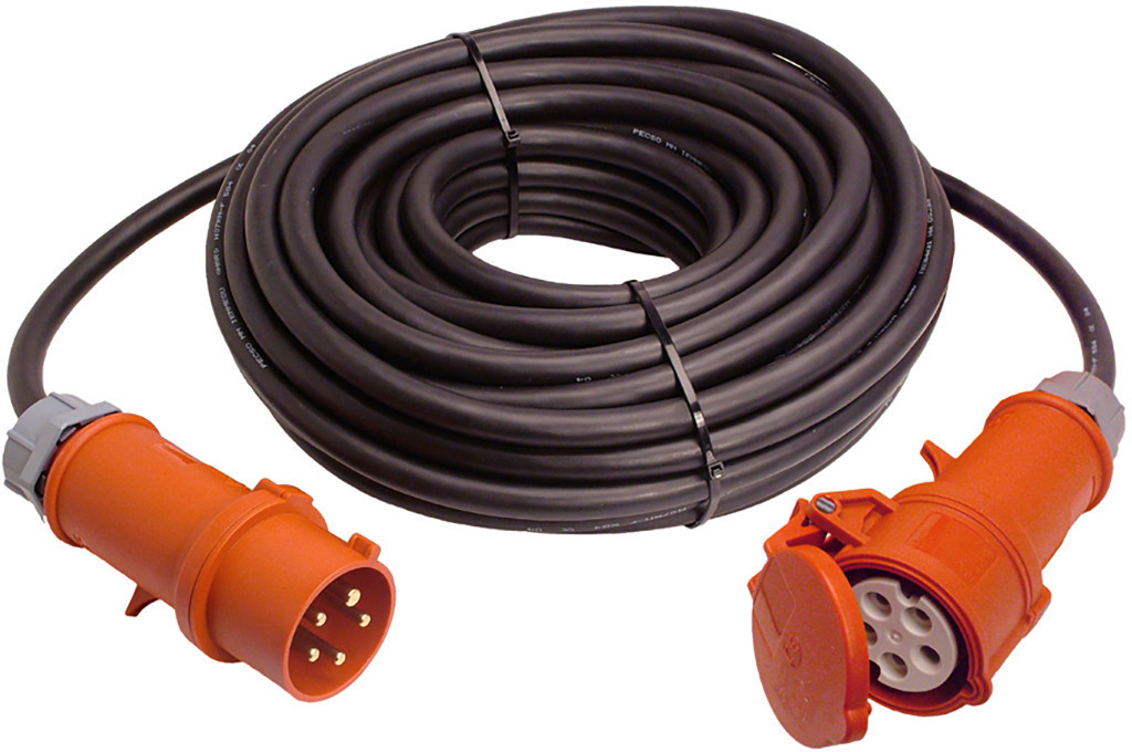 AS Schwabe Rallonge CEE 25 m noir (61028)