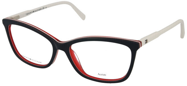 Photos - Glasses & Contact Lenses Tommy Hilfiger TH 1318 VN5  (dark blue on red/white)