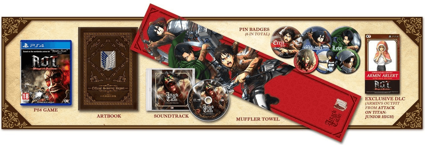 A.O.T Wings of Freedom : Treasure Box (PS4)