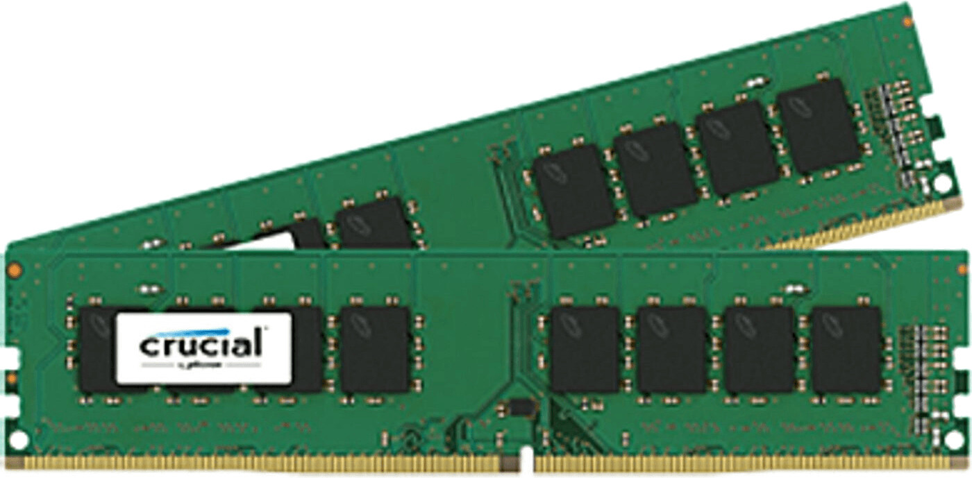 RAM Crucial 16 Go DDR4 2400 MHz CL17 - Mémoire Pour PC Bureau, CT16G4DFD824A