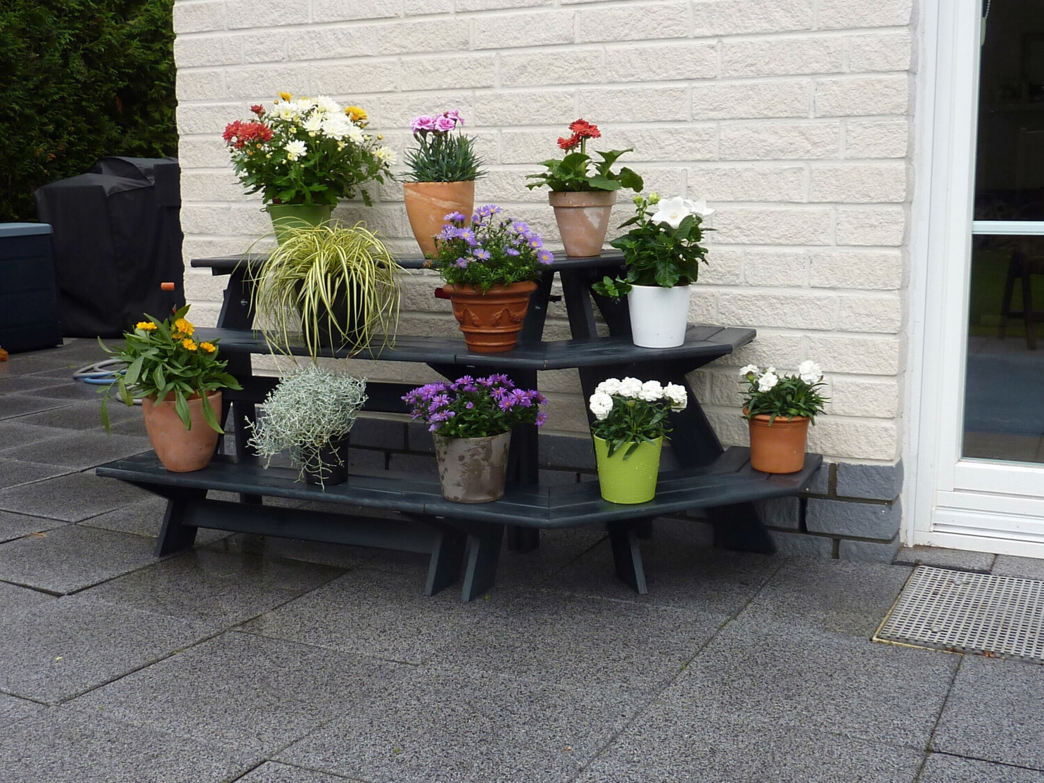 Pötschke Ambiente Blumentreppe Anja mit Eckelement anthrazit ab 109,00 € |  Preisvergleich bei