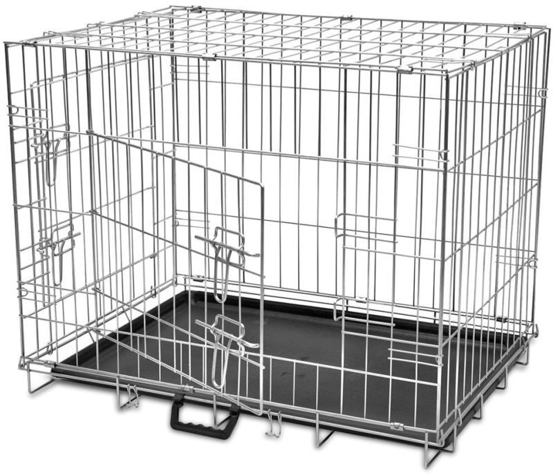 VidaXL Cage en métal pliable M