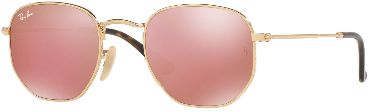 Ray ban hexagonal copper flash outlet