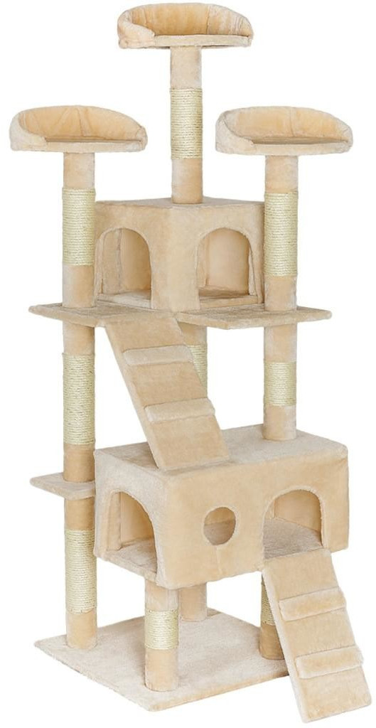 TecTake Cat Scatching Post beige
