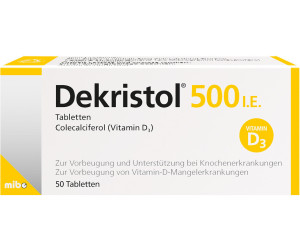Dekristol 500 I E Tabletten 50 Stk Ab 2 15 Preisvergleich Bei Idealo De