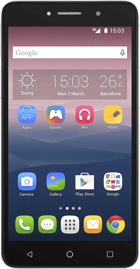 Alcatel One Touch Pixi 4 (6) 3G argent