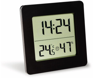 Thermomètre Hygromètre Numérique TFA Dostmann - Mesure Température Et Humidité Intérieure - Affichage Confort, Min/max - Fonction Horloge