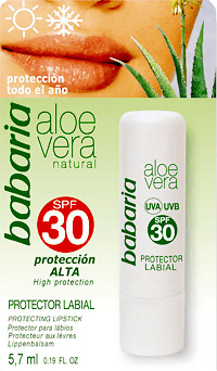 Babaria Aloe Vera Lip Protector SPF 30 (5,7 ml)