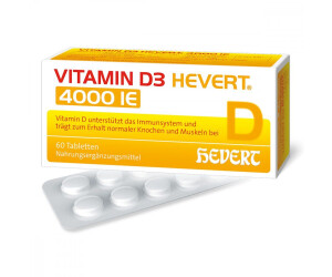Hevert Vitamin D3 Hevert 4000 Ie Tabletten 60 Stk Ab 9
