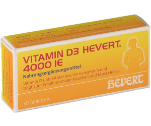 Hevert Vitamin D3 Hevert 4000 Ie Tabletten 30 Stk Ab 4