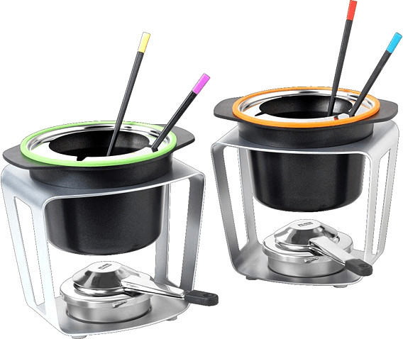 Stockli Lot de 2 services à fondue Fun