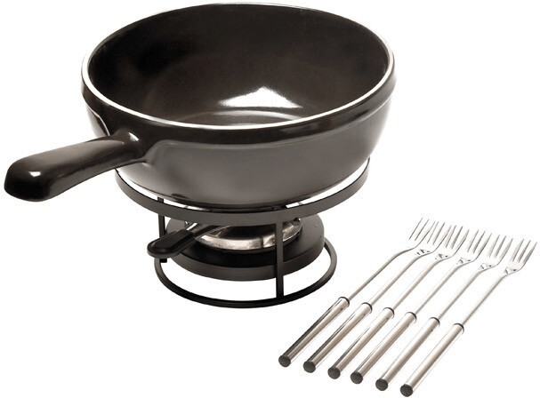 Emile Henry Service à fondue fusain