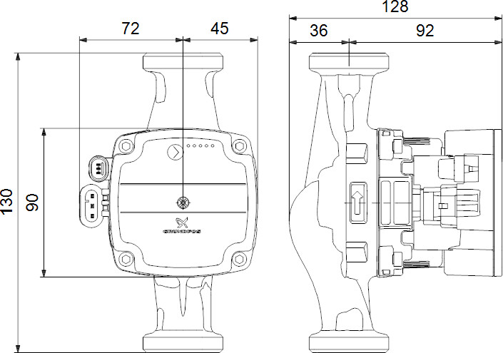Grundfos Alpha Solar 25-75 (180 mm)