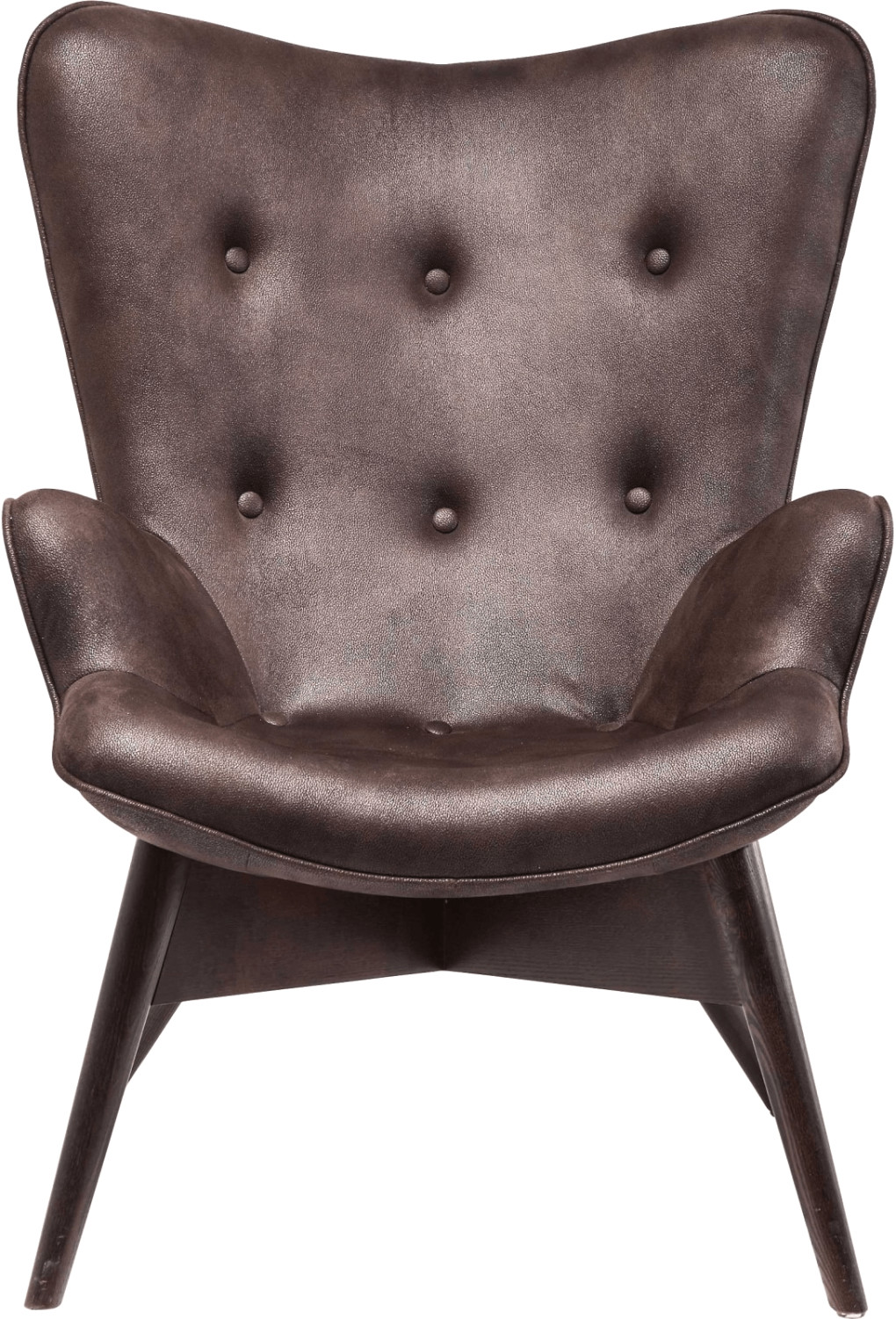KARE Fauteuil Angels Wings vintage marron foncé Eco