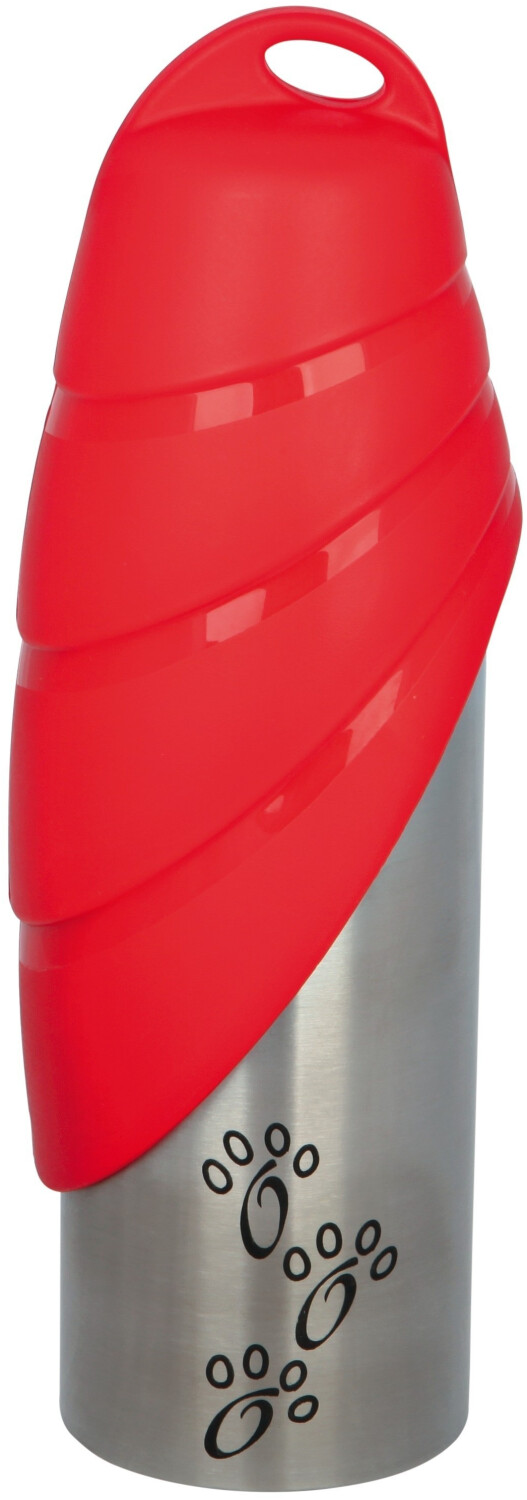 Trixie Gourde avec écuelle, acier inoxydable/plastique, 300 ml