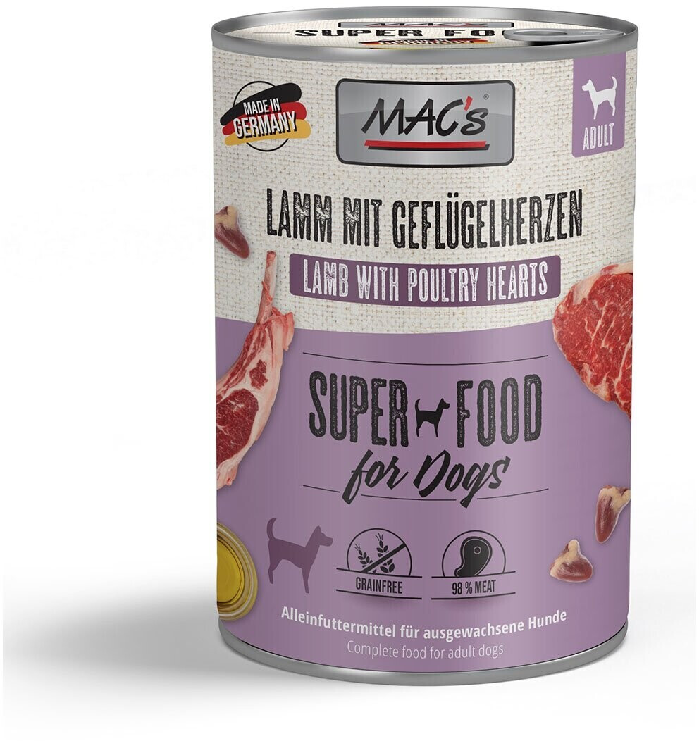 MACS Dog agneau & coeur de volaille