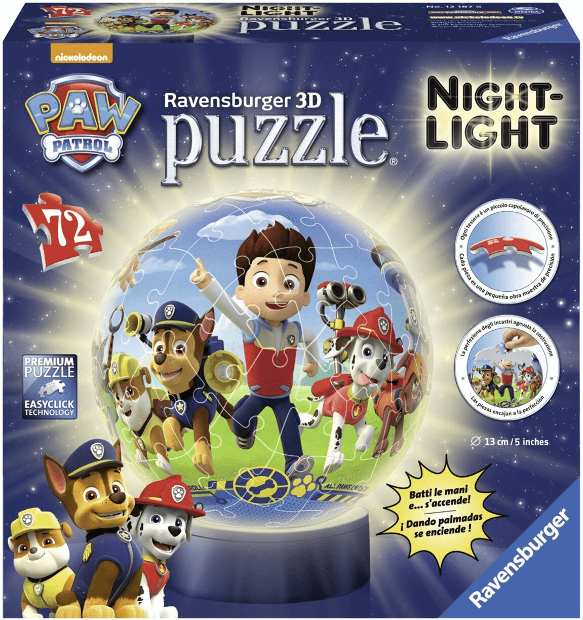 Photos - Jigsaw Puzzle / Mosaic Ravensburger Paw Patrol 3D Night light 