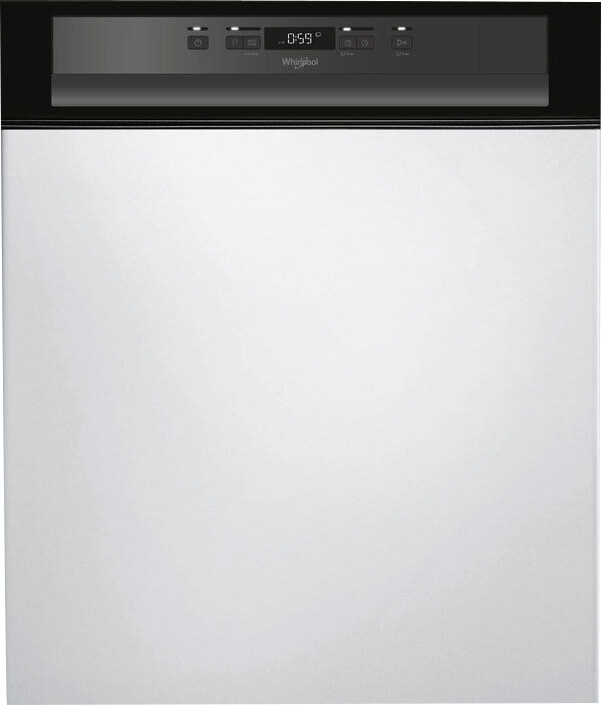 Lave vaisselle encastrable 60 cm Whirlpool WBC3C26 - Lave vaisselle  integrable Bandeau blanc - Classe énergétique A++ / Affichage temps restant  