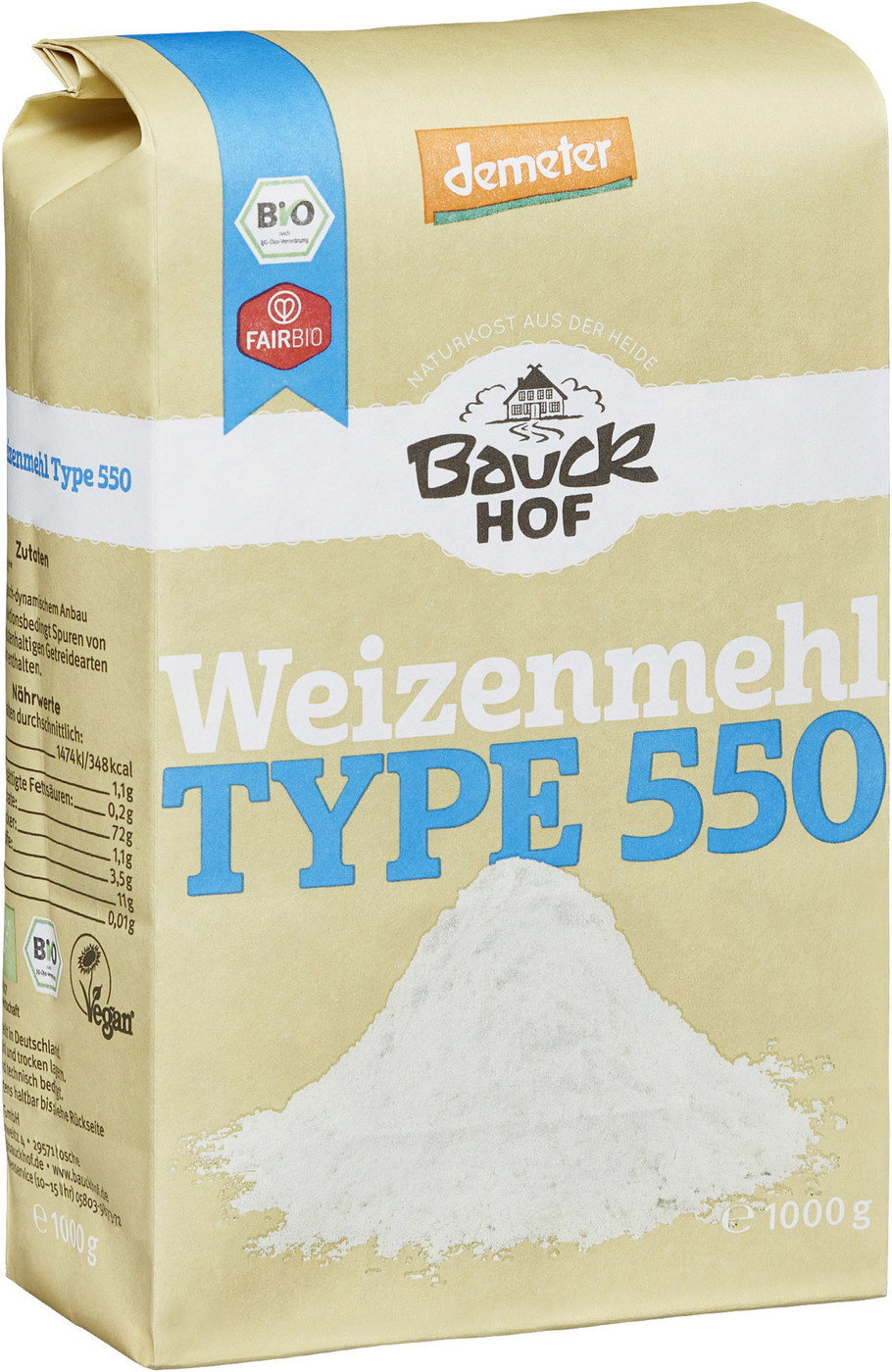 Bauckhof Weizenmehl Type 550 (1000g)