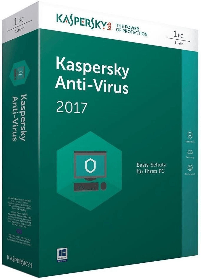 Kaspersky Anti-Virus 2017 Upgrade (1 Device) (1 Year) (DE) (Box)