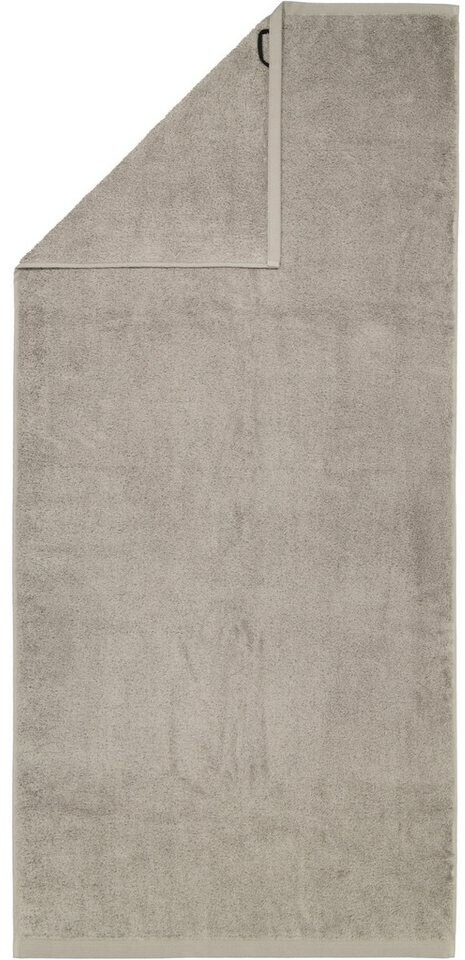Vossen High Line - Telo Doccia 100x150 Cm Grigio Perla, 85% Cotone 15% Lyocell, Orlo Asimmetrico, Alta Qualità