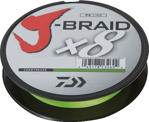 Daiwa J-Braid X8 chartreuse 300m 0,20mm