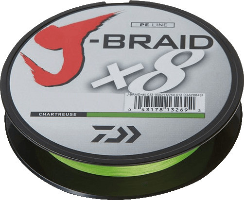 Daiwa J-Braid X8 chartreuse 300m 0,28mm