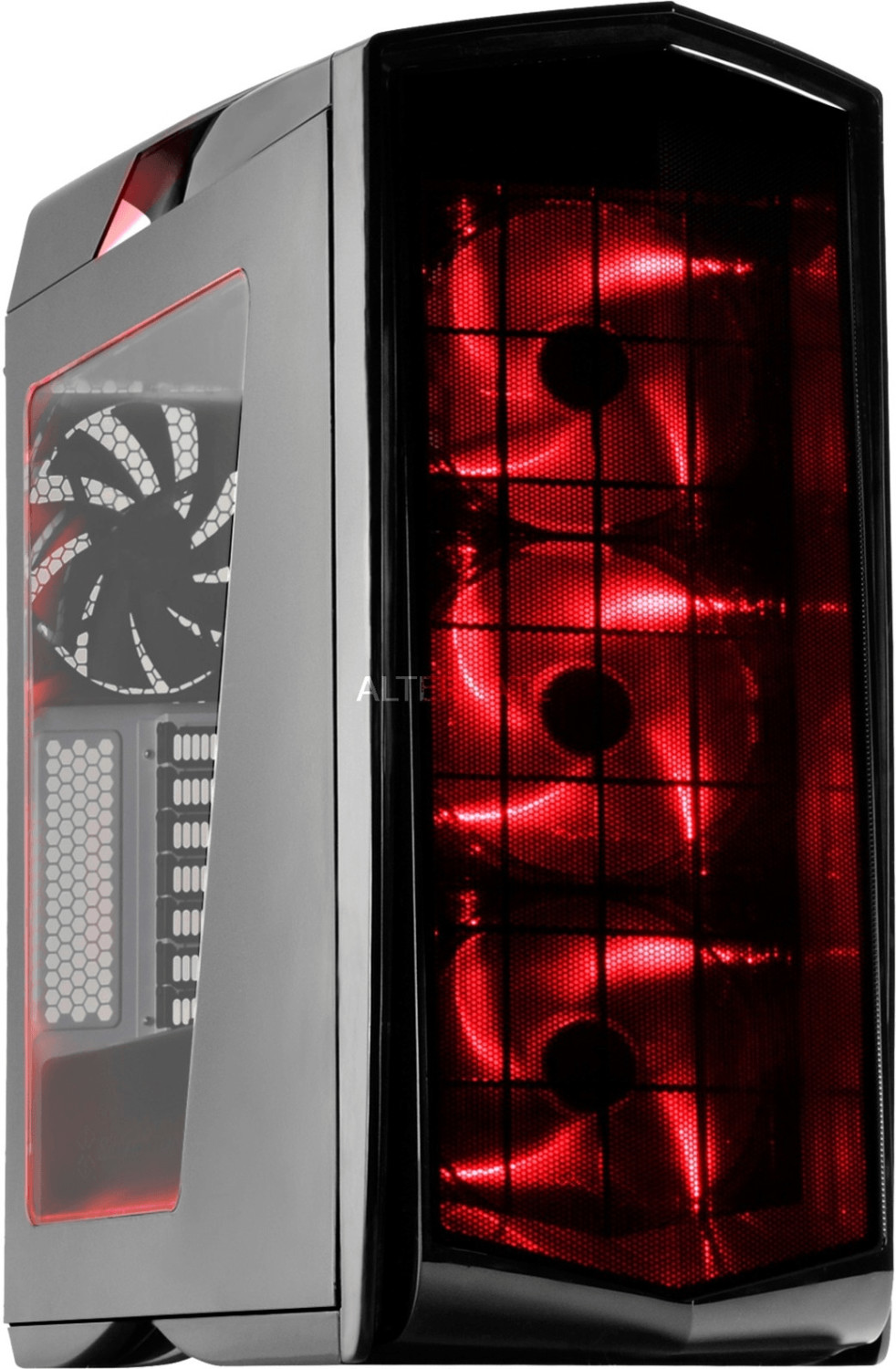 SilverStone Primera PM01 black red LED Fan