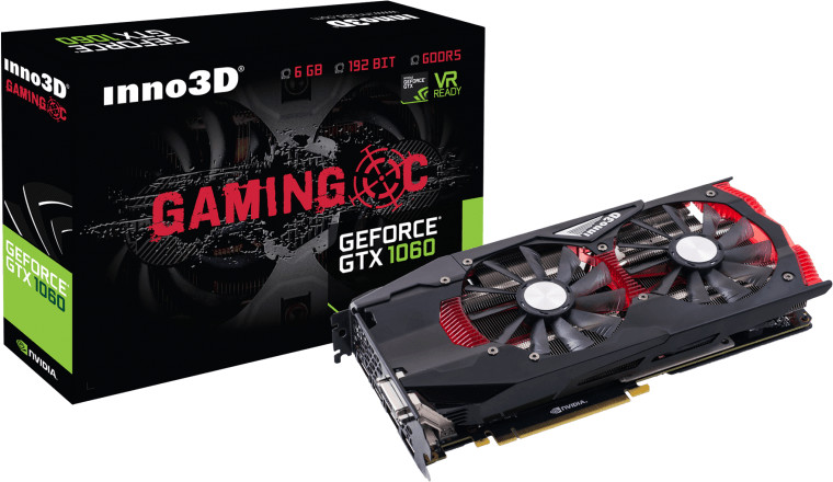Inno3D GeForce GTX 1060 Gaming OC 6144MB GDDR5