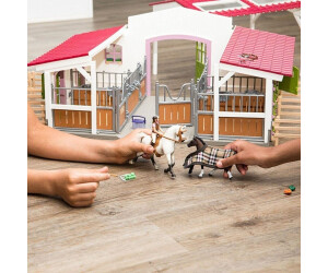 Riding centre with sales rider and horses
