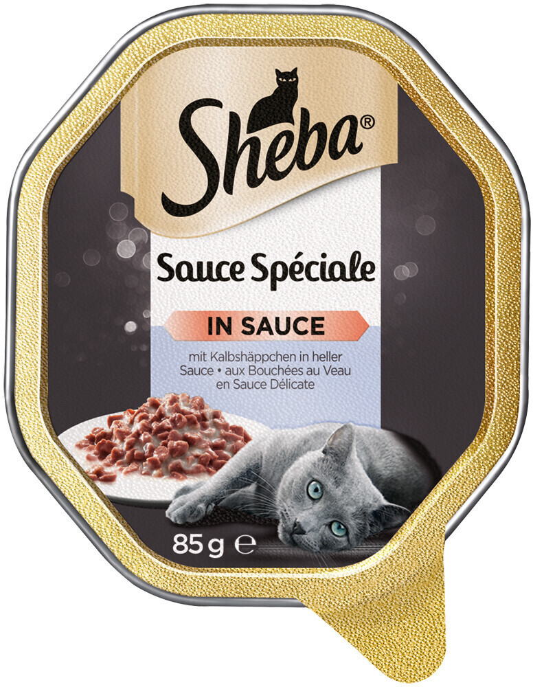 Sheba Sauce Spéciale with veal bites in light sauce bowl 85g