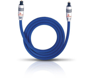 Premium-Klasse blau Optisches Digital Audio-Kabel mit Toslink Stecker 3 m Oehlbach XXL Series 80/300 