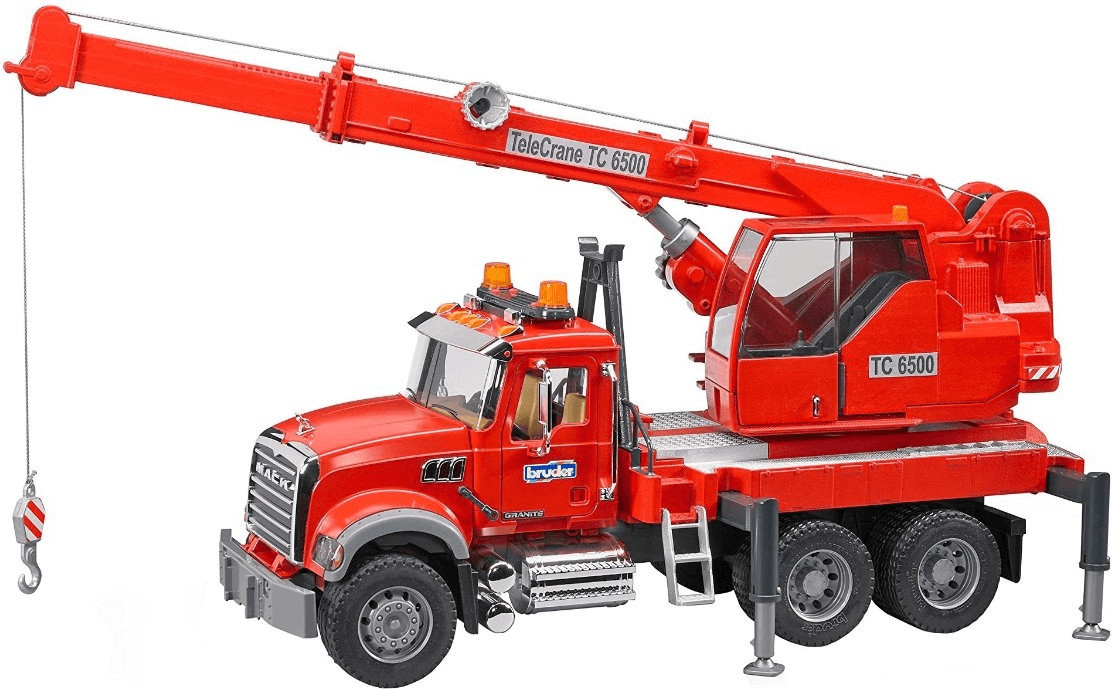 Bruder Camion MACK avec grue et module son et lumière (02826)