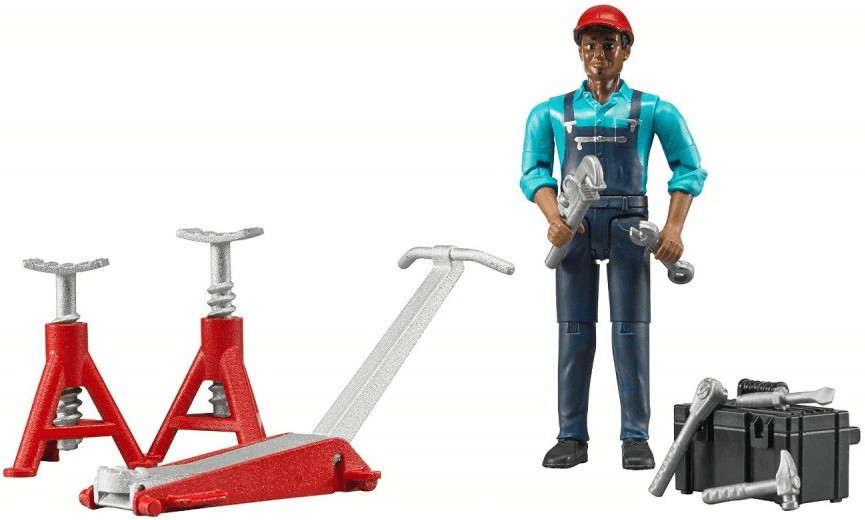 Bruder Set figurine mécanicien avec accessoires (62100)