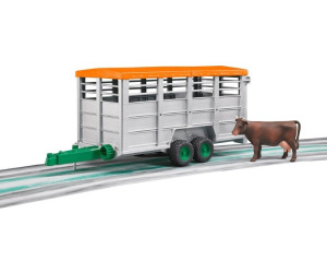 NEU & OVP Ausführung variabel BRUDER®  02227  Viehtransportanhänger mit 1 Kuh 