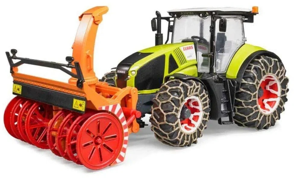Bruder Tracteur Claas Axion 950 avec chaîne et souffleuse à neige (03017)