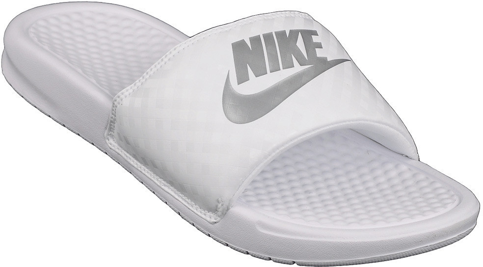 nike benassi silver