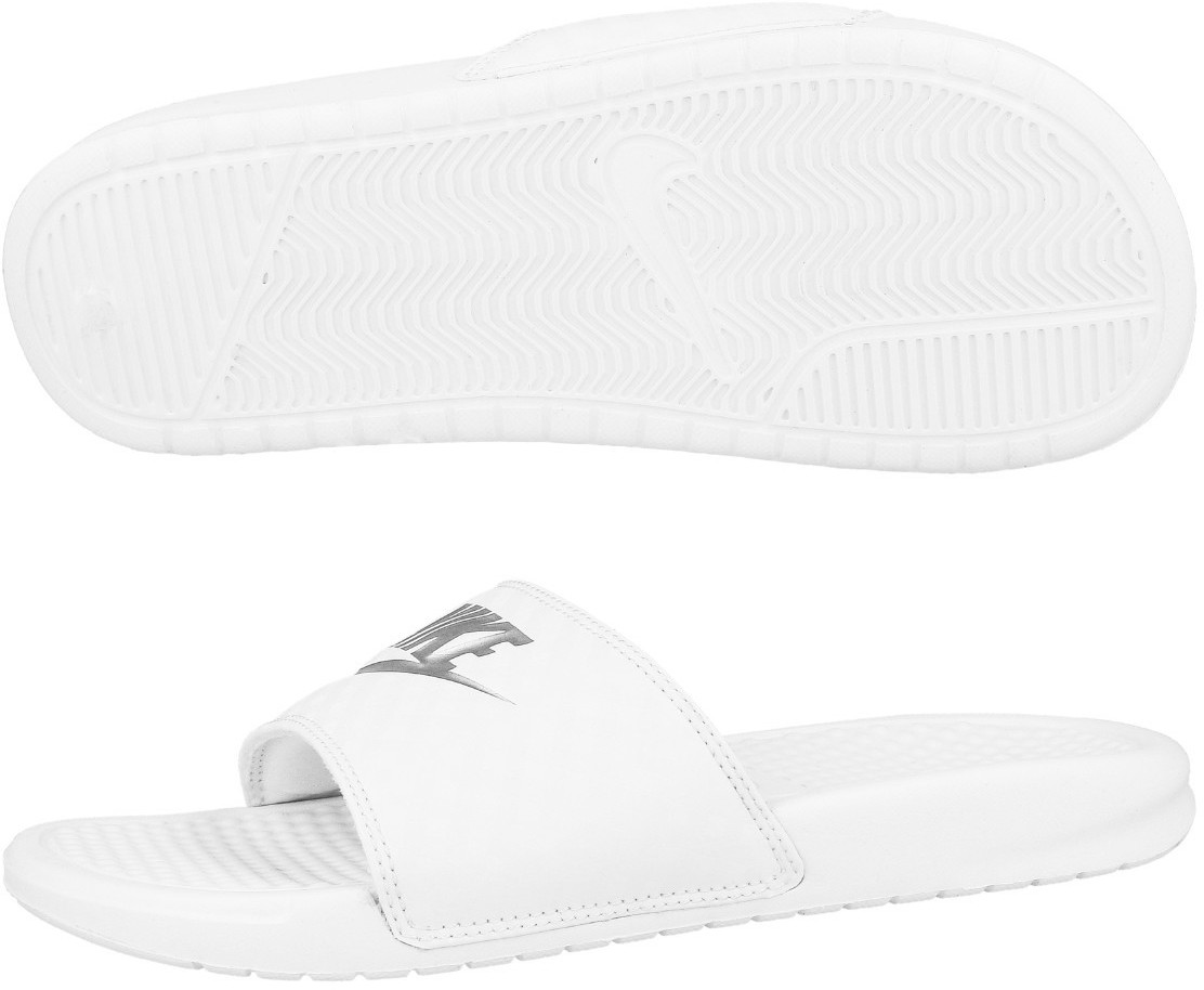 Nike benassi blanche hot sale